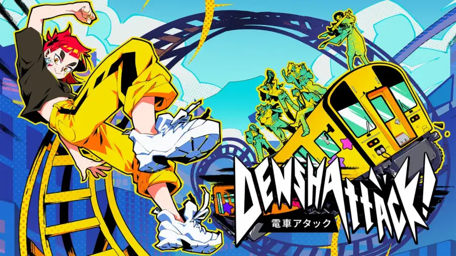 《Denshattack!》反重力列车穿行在色彩鲜明的城市轨道上