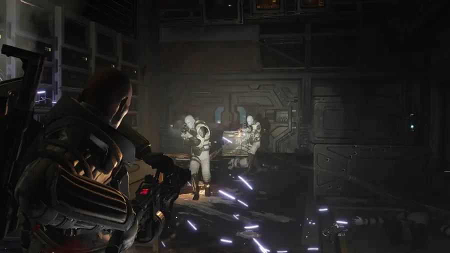 《Aliens: Fireteam Elite 2》官方战斗截图：殖民陆战队在异形巢穴中协作作战