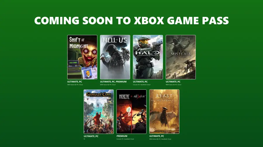 Xbox Game Pass 2026 年 7 月下旬至 8 月初新增游戏官方图