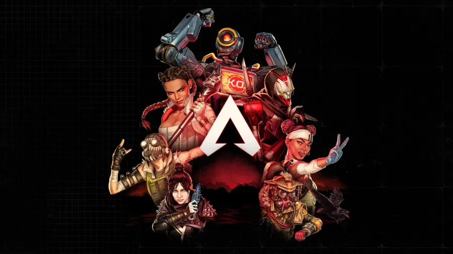《Apex 英雄》官方 key art，展示角色与战斗场景