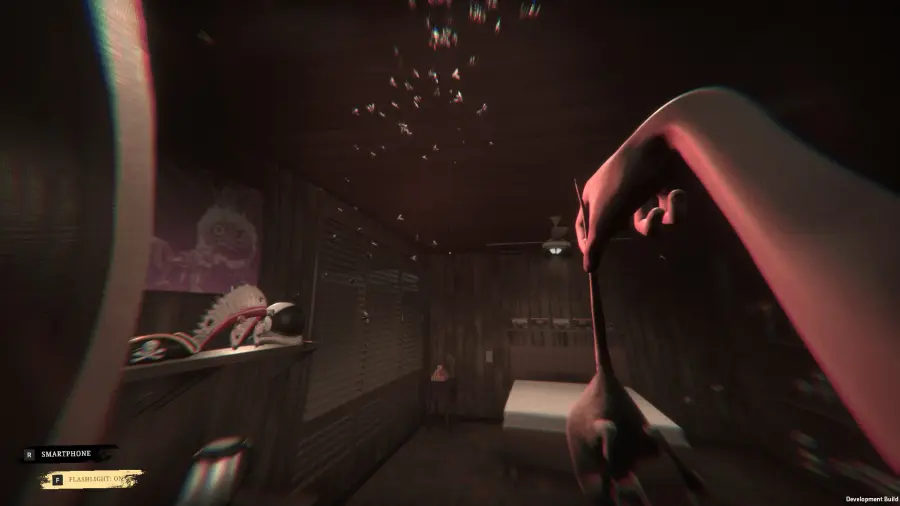 《Creepy Shift: Uncle Joe’s Motel》中的昏暗汽车旅馆室内场景
