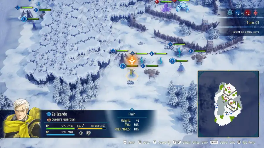 《BRIGANDINE ABYSS》六角格战斗与部队布置官方截图
