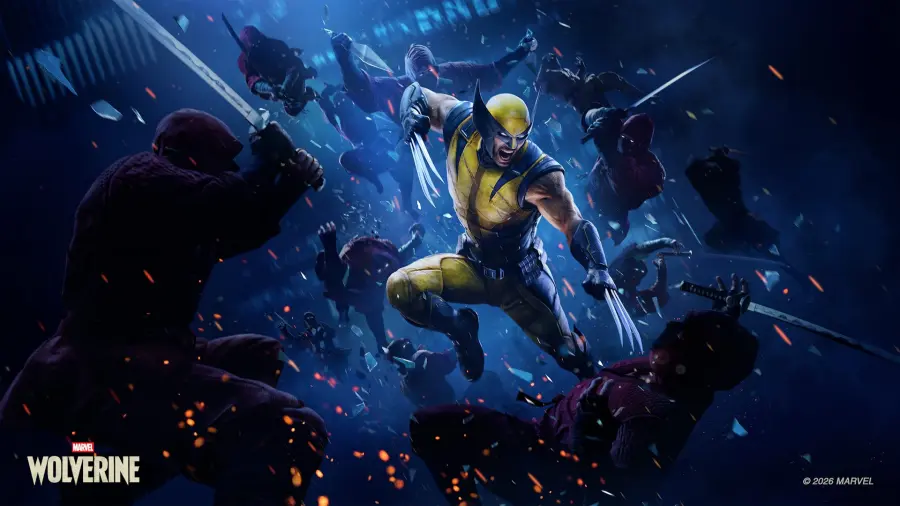 《Marvel’s Wolverine》罗根在城市街头伸出艾德曼合金爪的官方主视觉